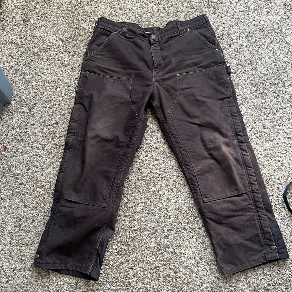Carhartt double knee quilted work pants